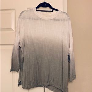 Urban Outfitters Katrina Ombre Popover Blouse